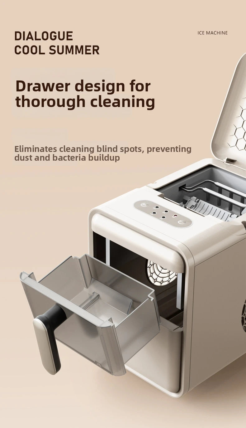 Mini Automatic Ice Maker Machine Compact Dorm/Office/Caf 15kg
