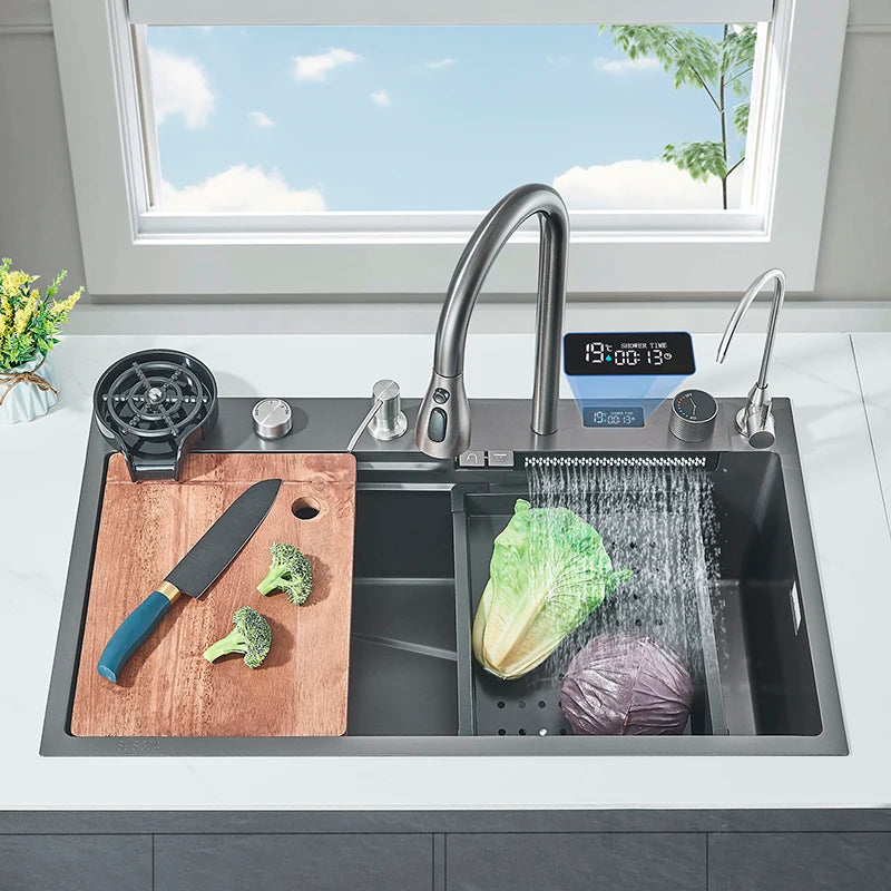 Shinesia 304 Stainless Steel Sink Digital Display Large