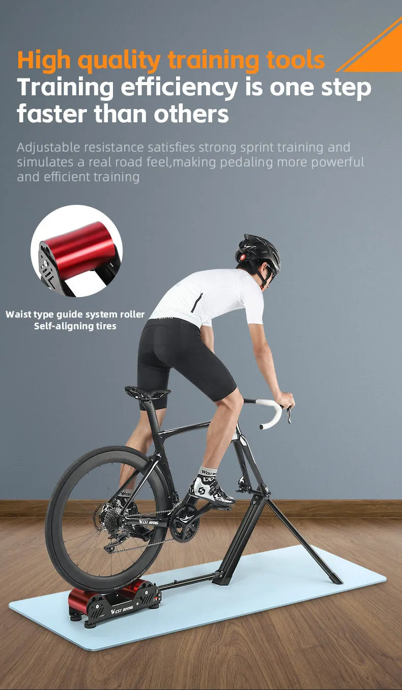 West Biking Bicycle Magnetic Resistance Roller Training Stand