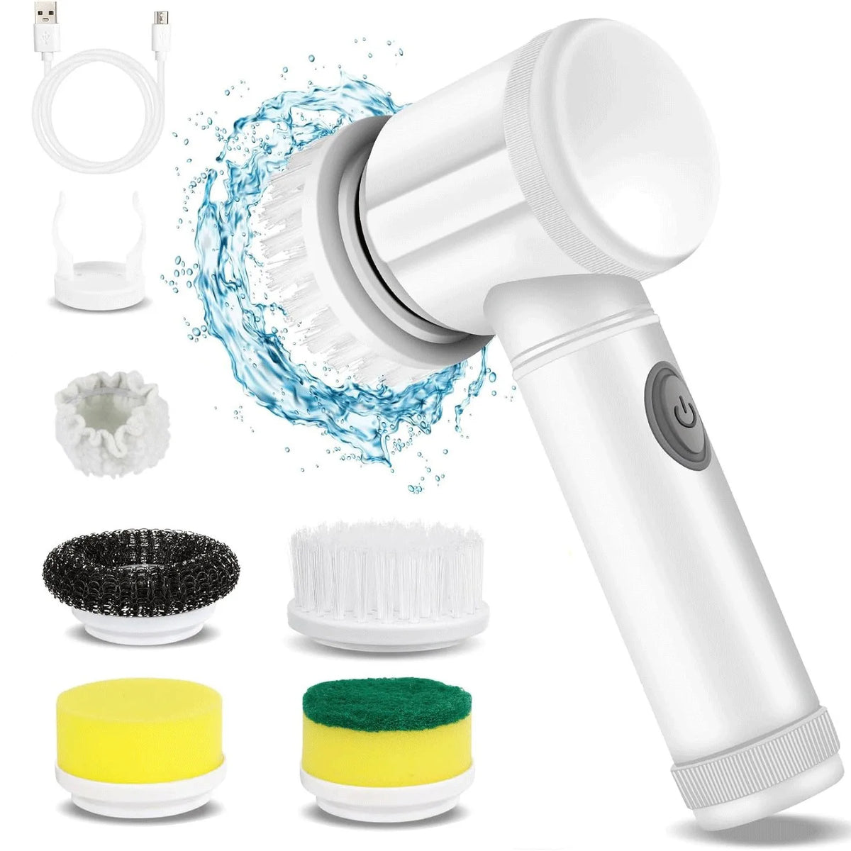 Electric Scrubber Brush Multi Use Bathroom Toilet Corner