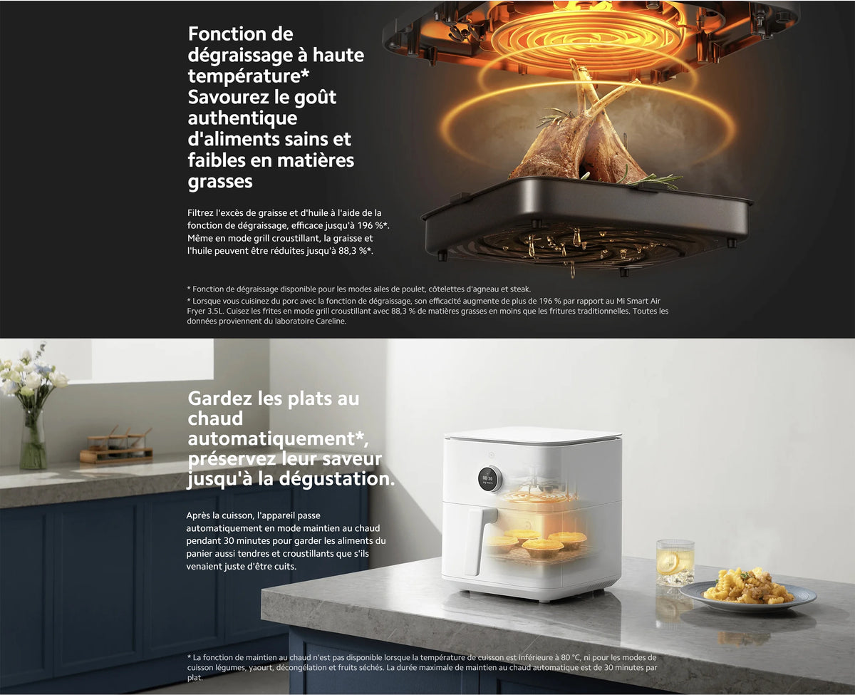 Officiel Xiaomi Smart Air Fryer 5l Chauffage 360