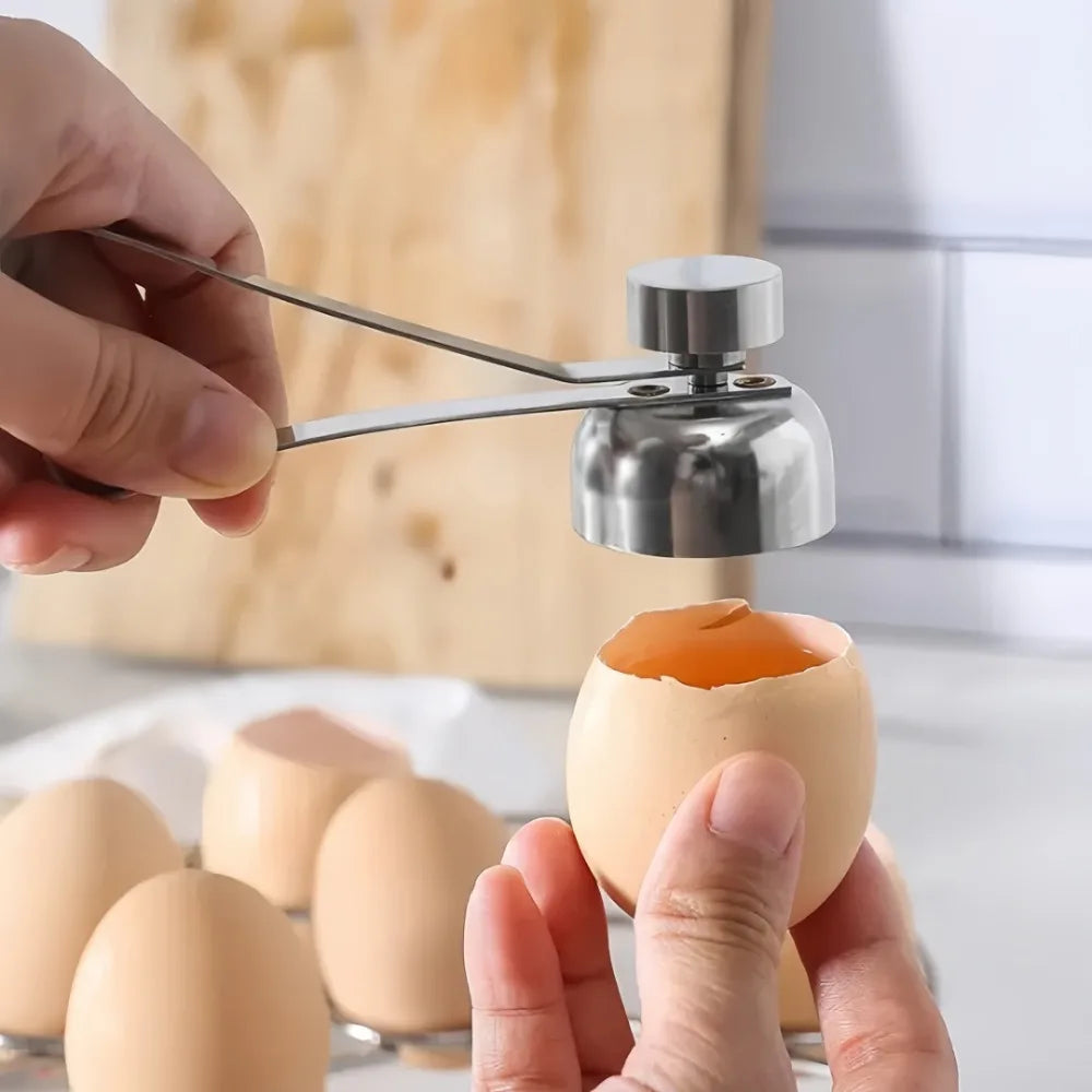 Stainless Steel Egg Topper Opener Cracker Removal Creative