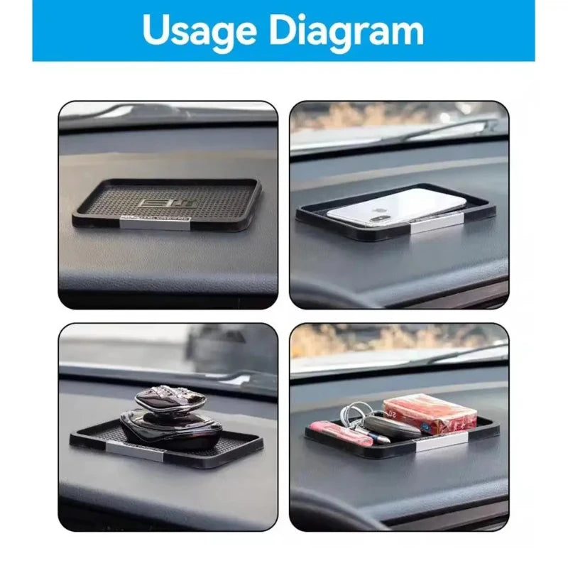 Car Dashboard Silicone Mat Phone Holder Anti Slip