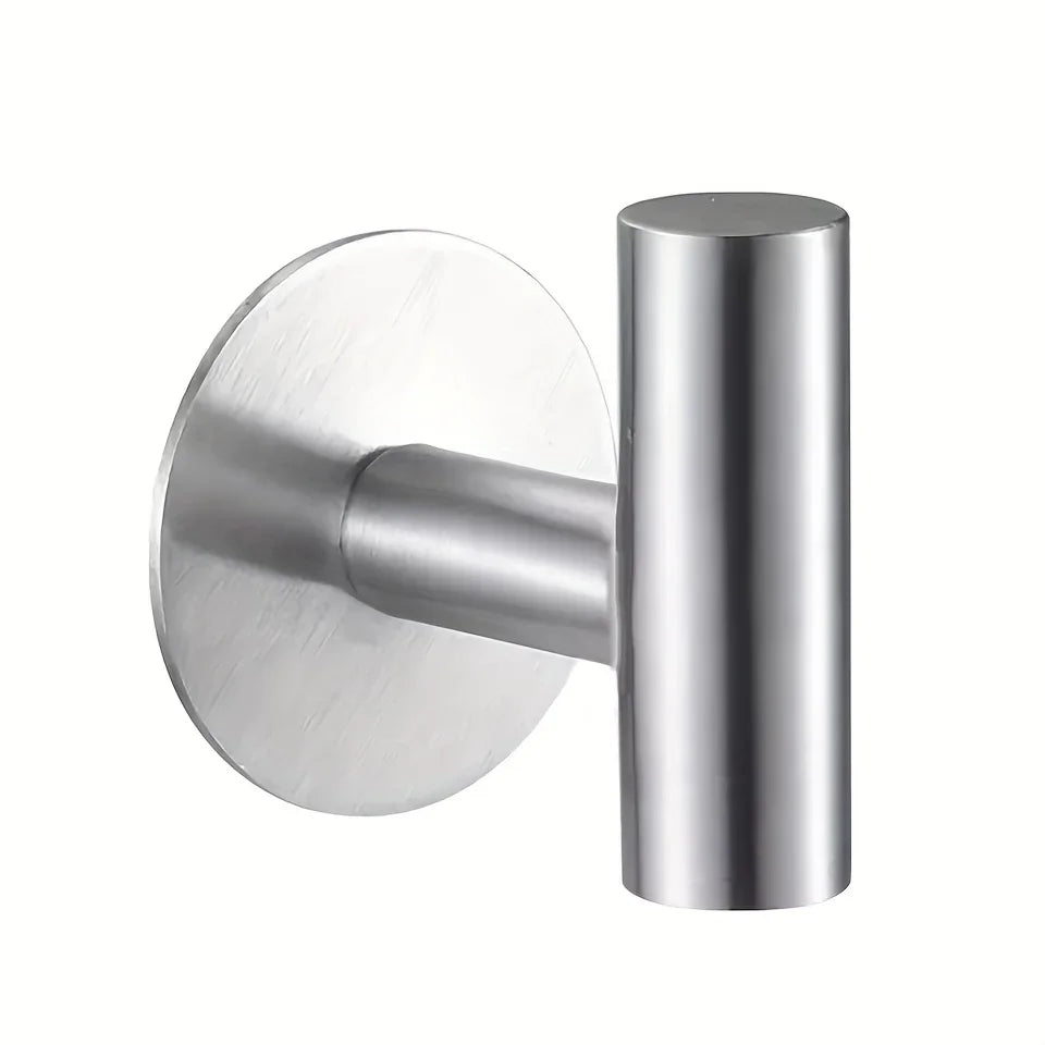 1pc No Punching Self-Adhesive Hook Stainless Steel Bathroom