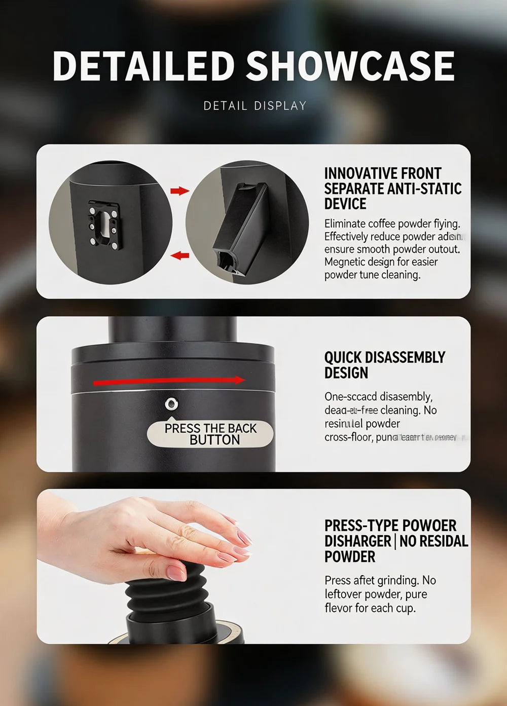 Lx Nb64 Air Dose Coffee Grinder 64mm Titanium