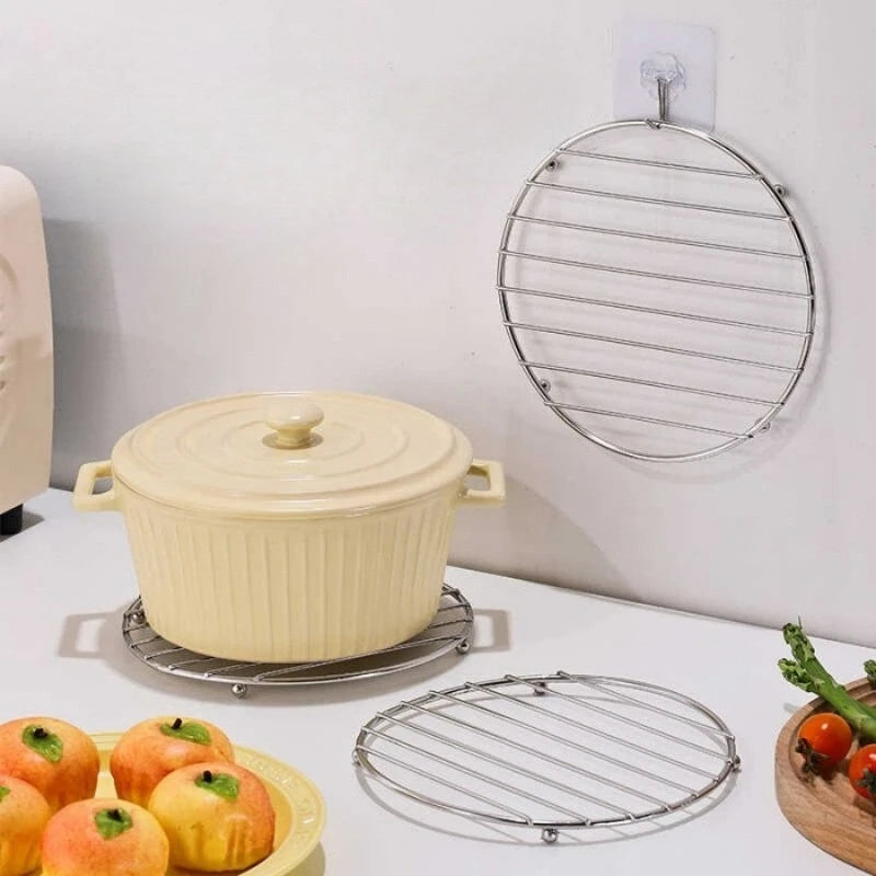 1pc Stainless Steel Trivet Pot Steamer Rack Pot