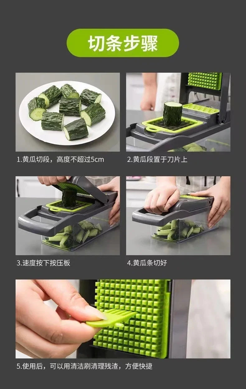Versatile Vegetable Slicer Cutter Shredder Potato Carrot Scraper