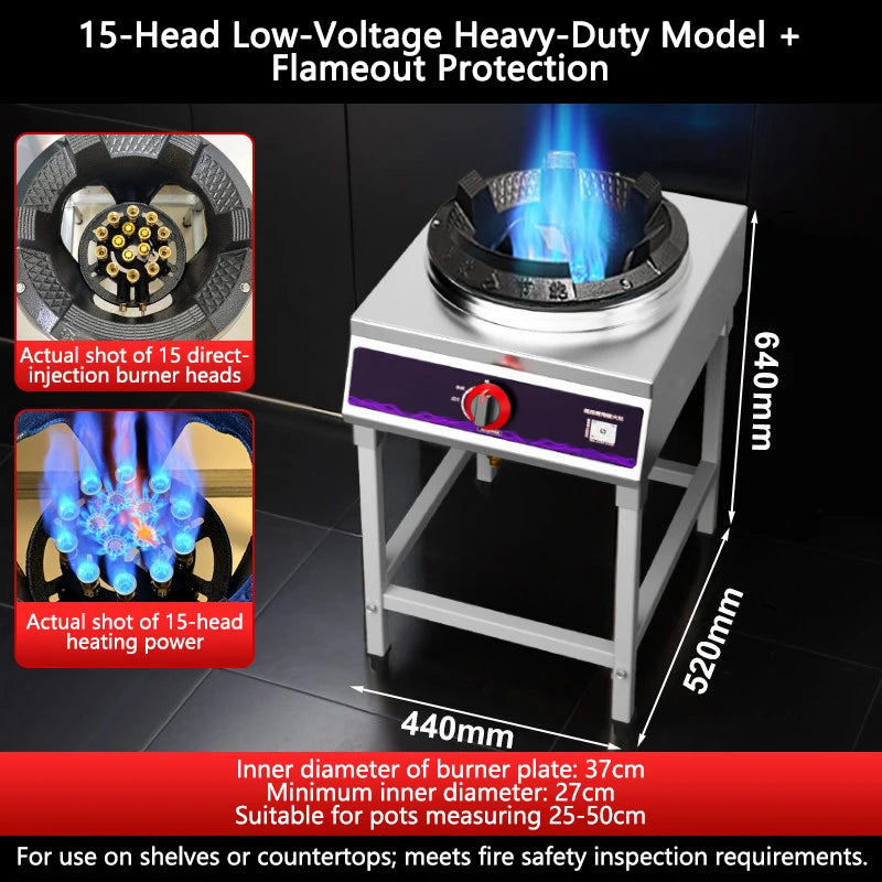 Fierce Fire Stove Commercial Liquefied Gas Stove Single-Burner