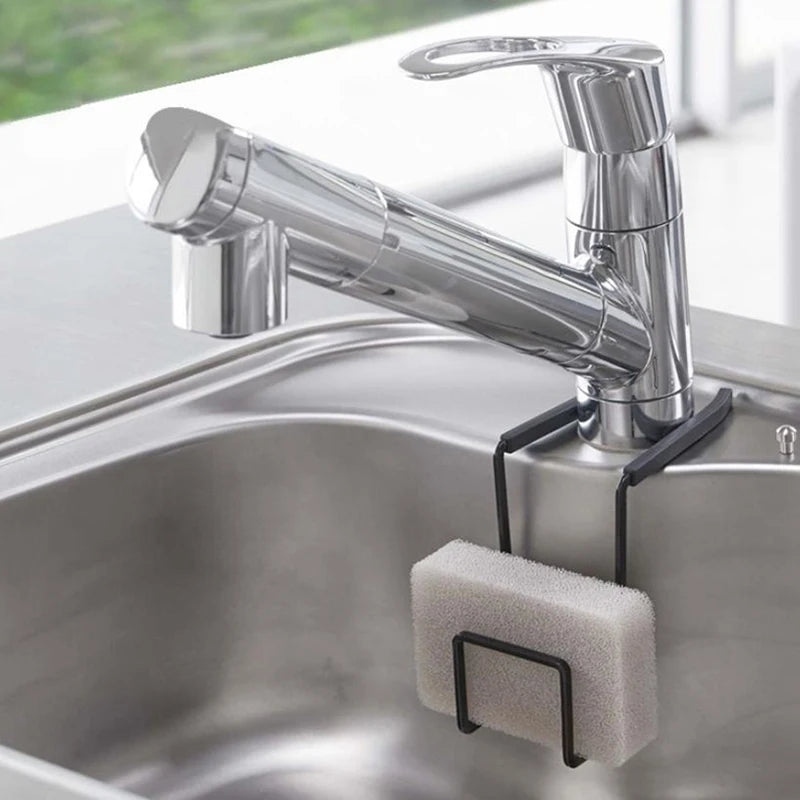 Sink Sponge Holder Small Bathroom Metal Organizer Liquid