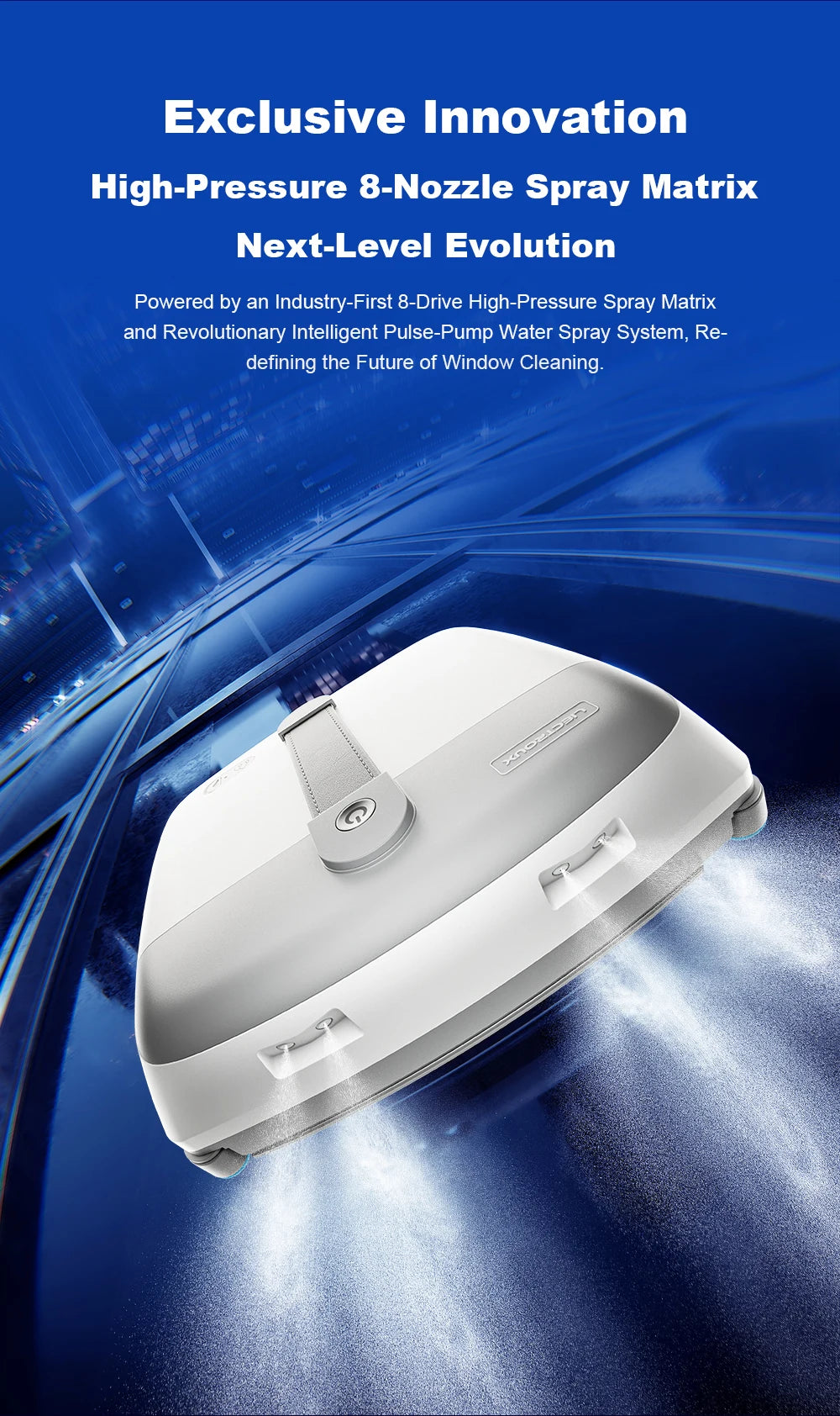 Window Cleaning Robot Liectroux G9 Vibrating Bionic Arms