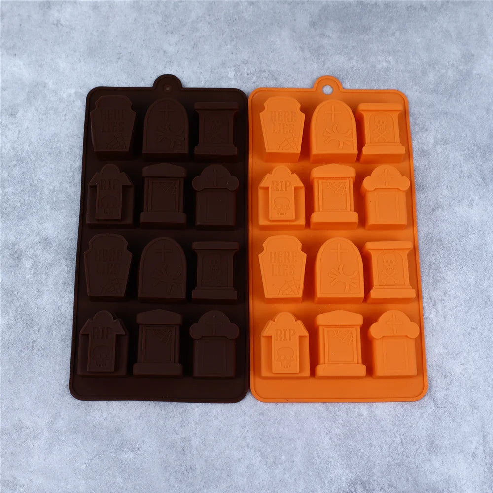 Halloween Pumpkin Chocolate Silicone Mold Candy Biscuit Jelly