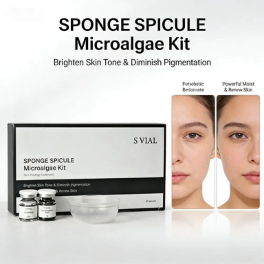 Vial Sponge Spicule Bio-Microcrystalline Kit Clean Pores Coarse