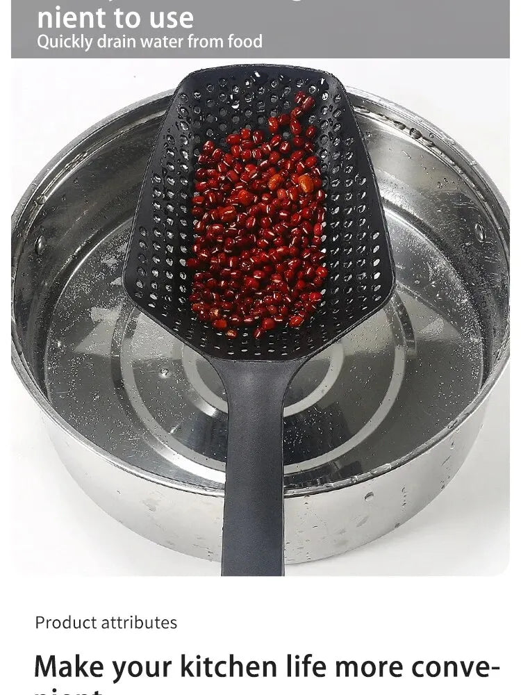 Strainer Spoon Large Funnel Fried Food Strainer Long