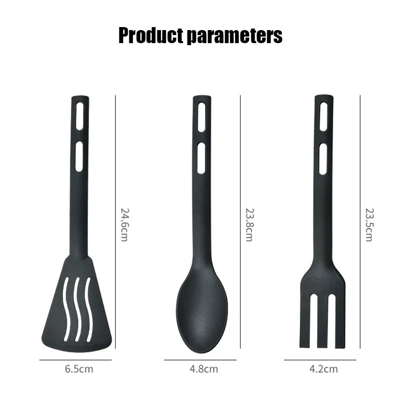 Cooking 3pcs Mini Nylon Utensils Spoon Fork Cooking