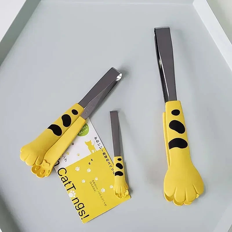 Cat Paw Shape Food Tongs Cute Cartoon Meal