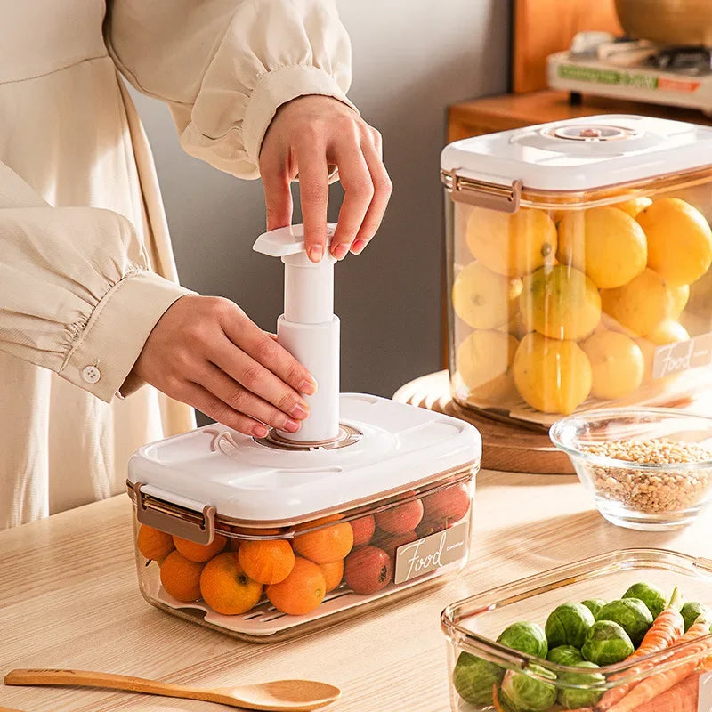 Food Vacuum Storage Box Fresh-Keeping Sealed Canister Large
