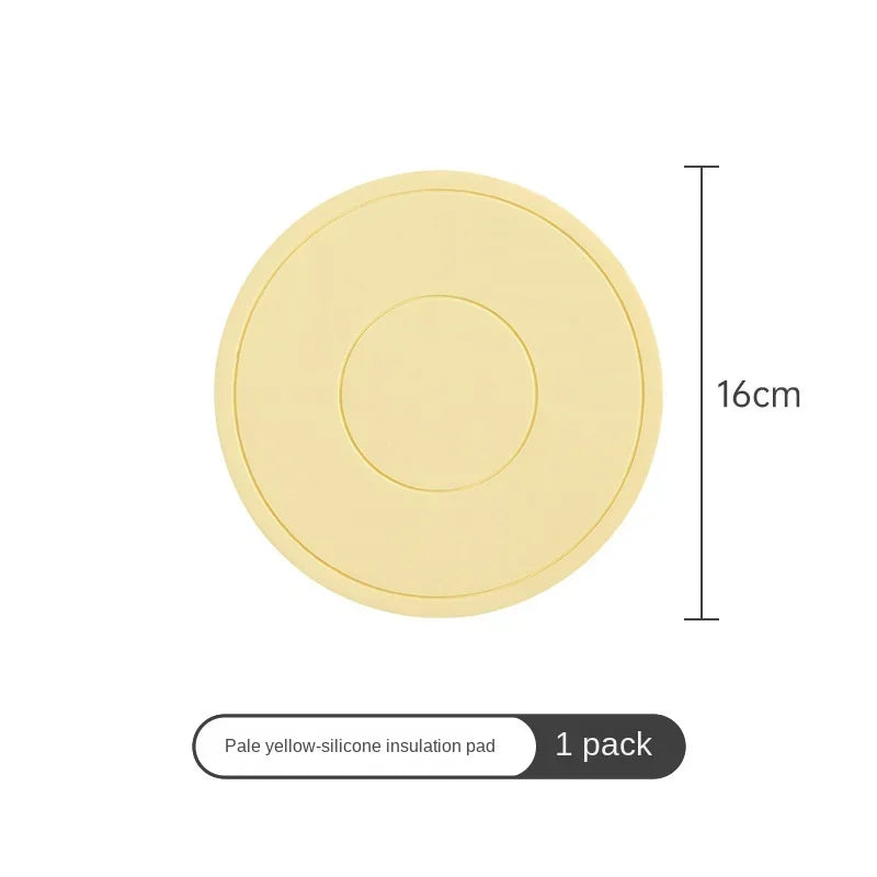 High Temperature Resistant Thickened Silicone Coaster Round