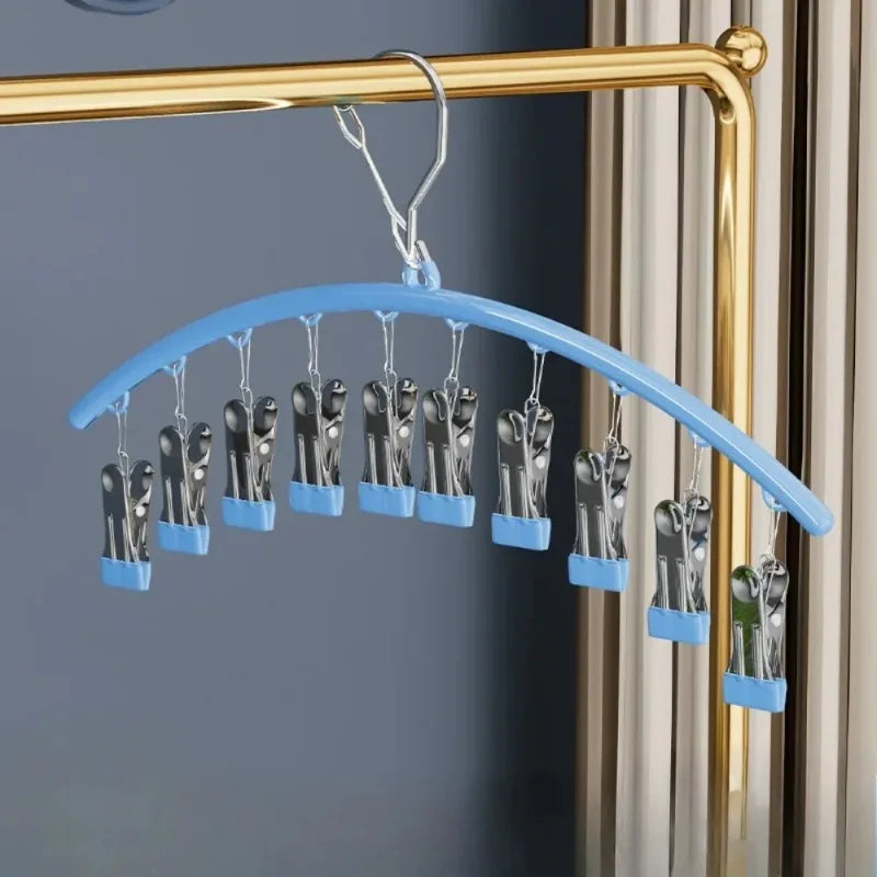 Windproof Plastic Laundry Drying Rack Clips Indoor Outdoor