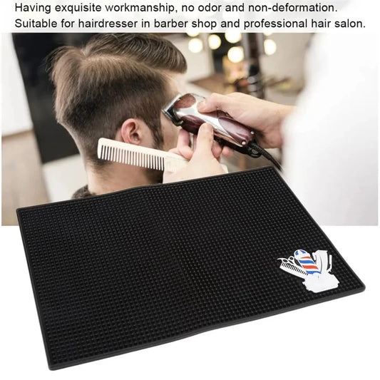 Salon Barber Mat Nonslip Barbershop Counter Mat Pvc