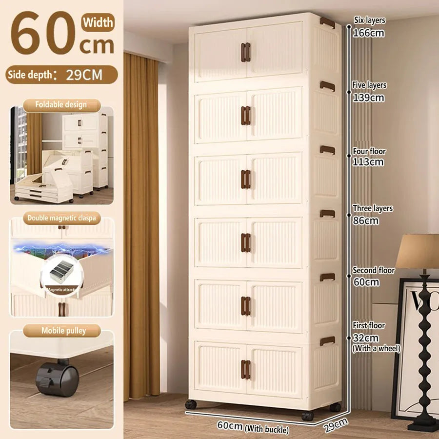 Storage Box Foldableing Cabinet Storage Cabinet Clothes Toys