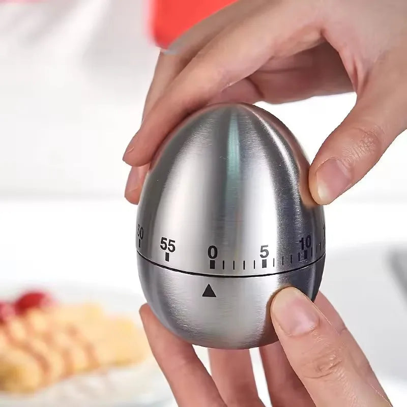 Stainless Steel Timer Mechanical Cooking Egg Alarm Clock