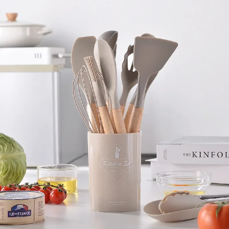 Silicone Kitchenware Cooking Utensils Non-Stick Cookware Spatula