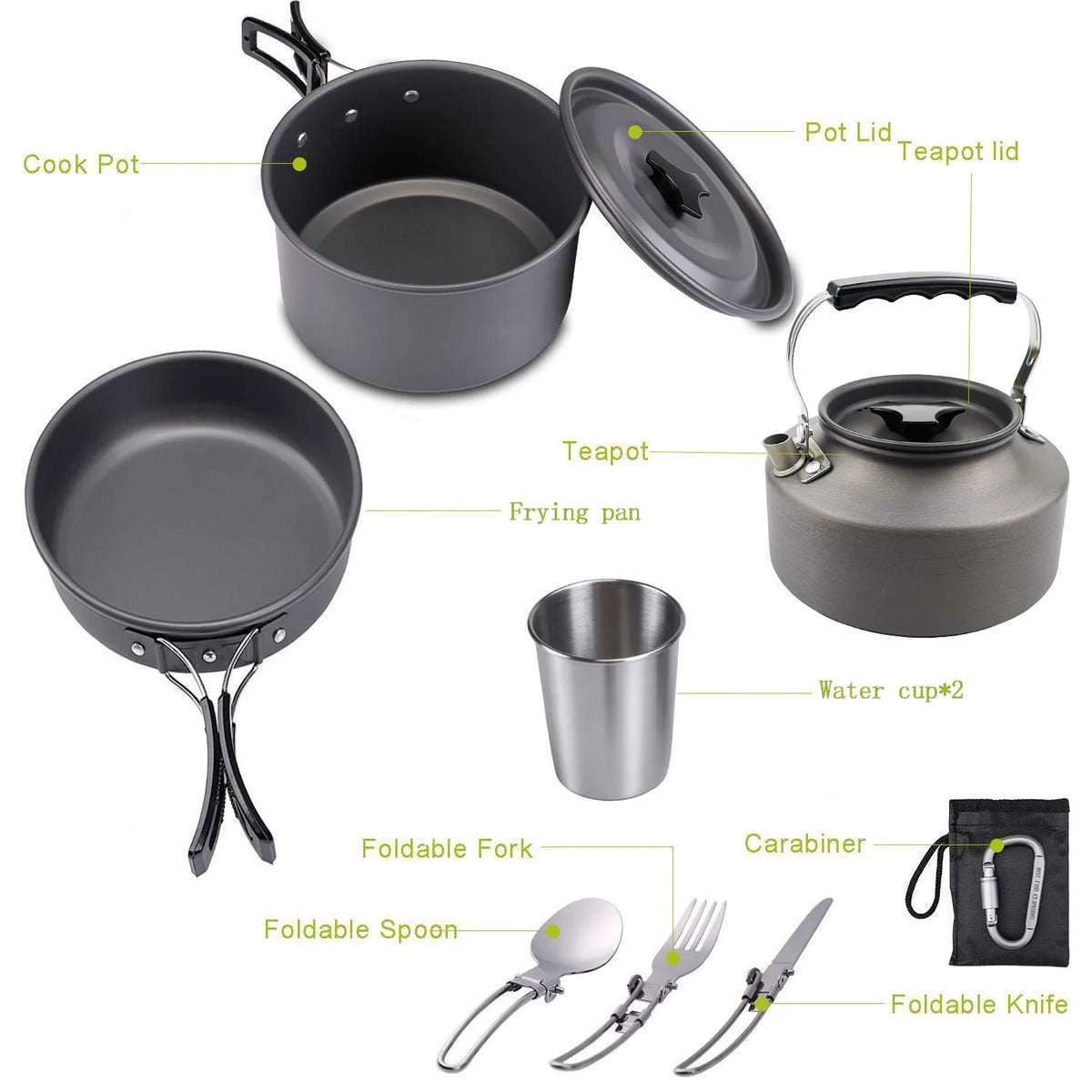 Outdoor Cooking Utensils Camping Cookware Water Heaters Tea