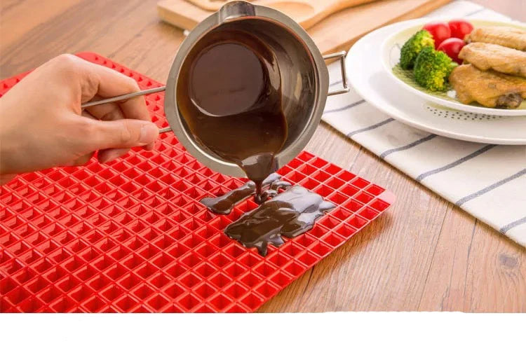 Silicone Bbq Pizza Mat Pyramid Microwave Oven Baking