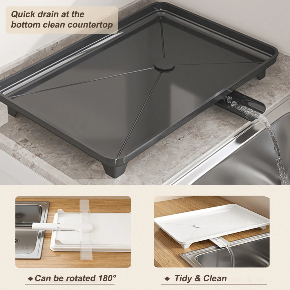 Dish Drying Rack Tier Over Sink Dishrack Strainer