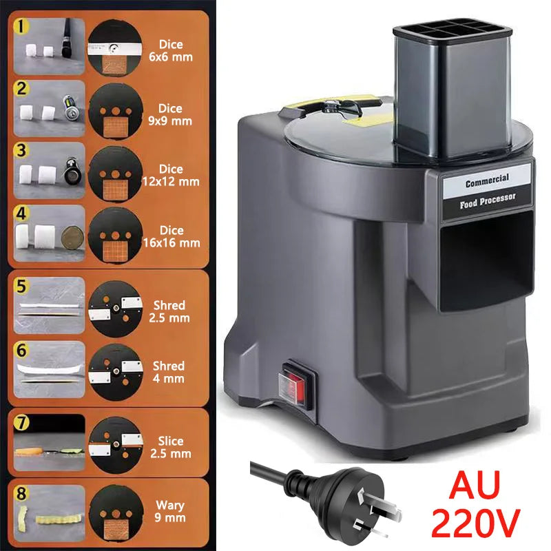 Commercial Vegetable Chopper In1 Electric Cutting Machine Carrot