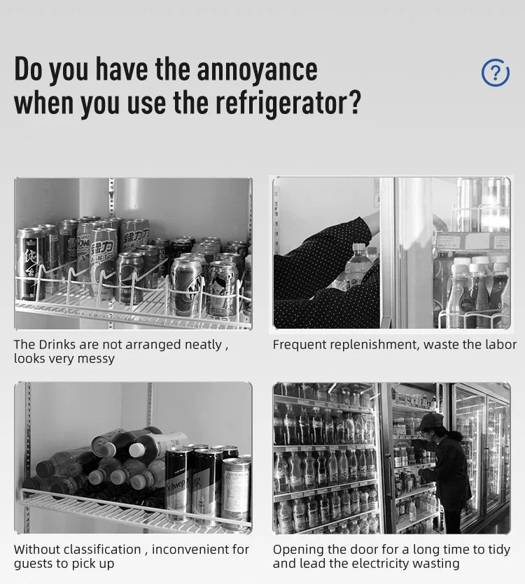 Refrigerator Basket Drink Beer Cola Can Soda Storage
