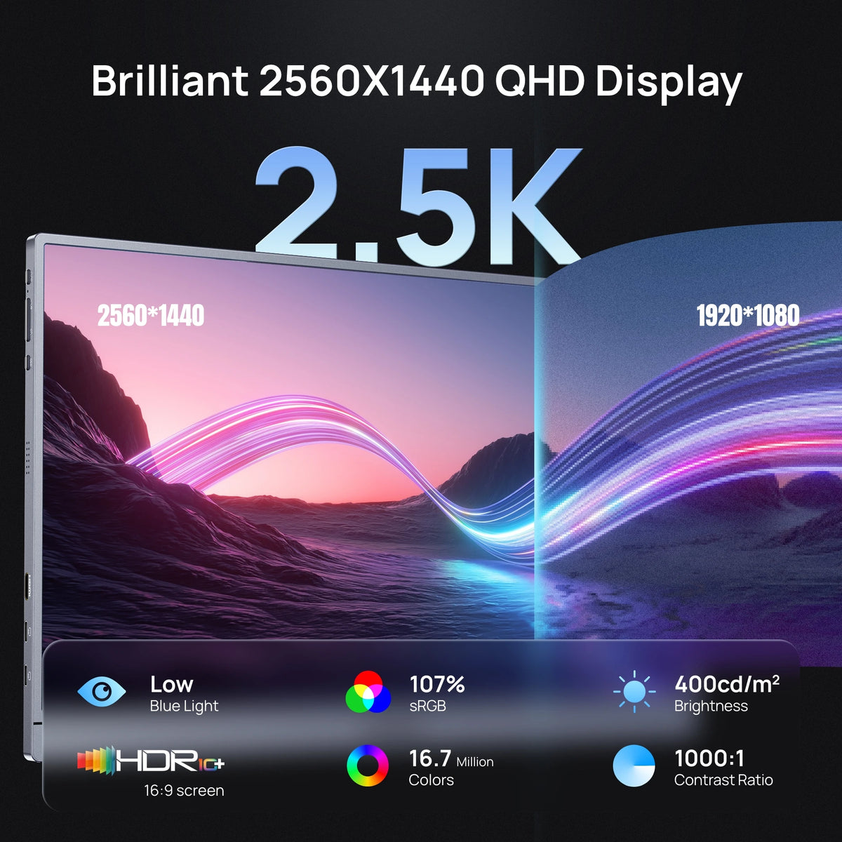 Arzopa 16 1inch 180hz 5k 107 Srgb Monitor