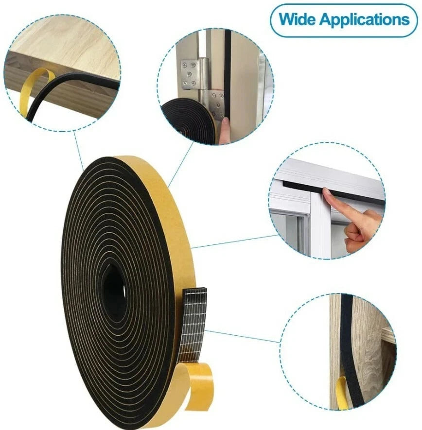 Epdm Self Adhesive Sponge Seal Strip Rubber Black