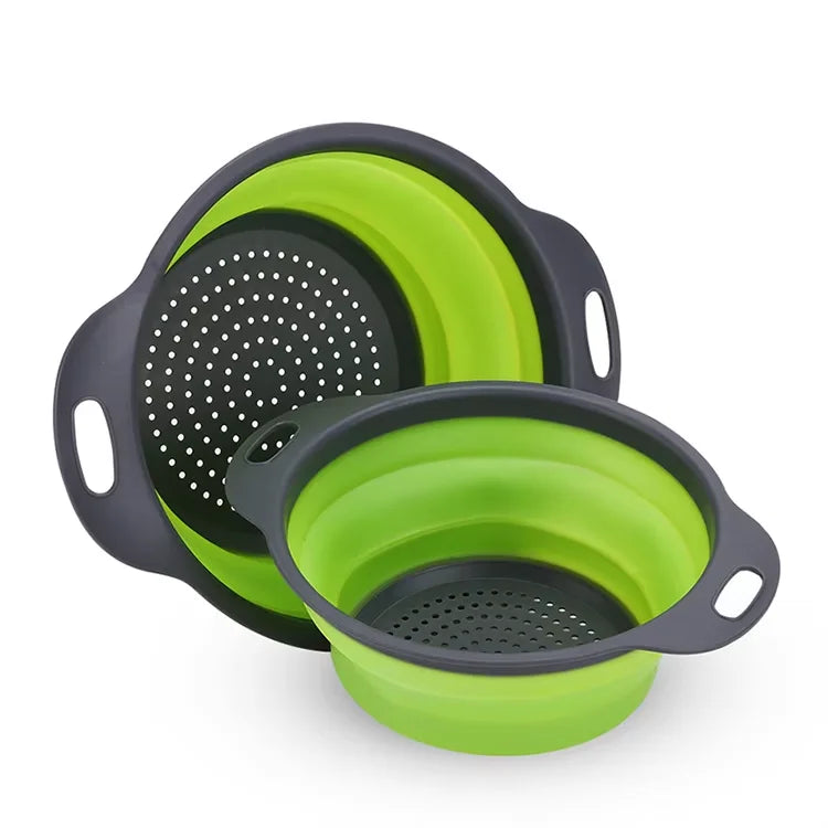 Silicone Vegetable Fruit Cleaning Drainage Basket Cleaning Basket