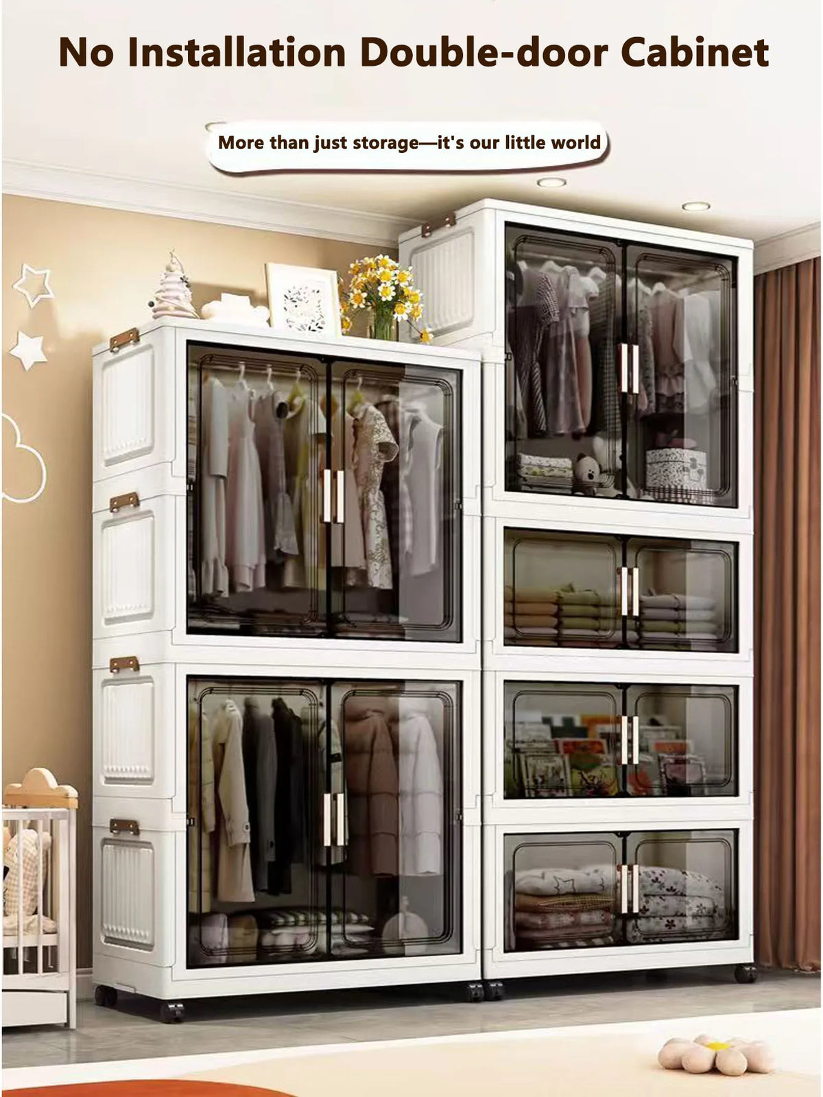 Storage Cabinet Folding Storage Box Living Room Toy