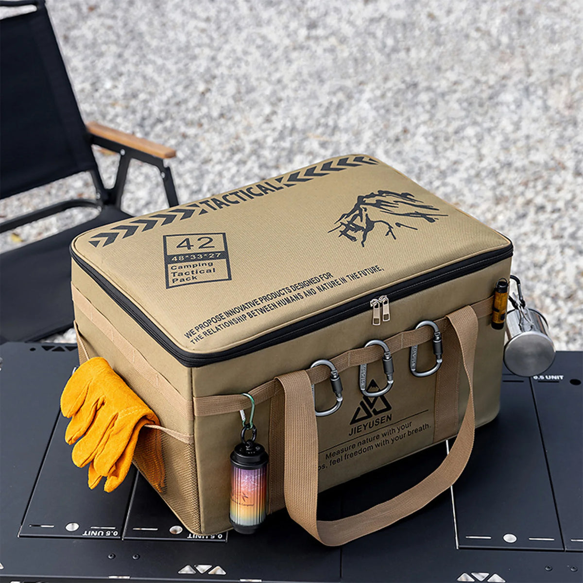 30/42l Camping Organizer Waterproof Oxford Cloth Picnic Bag