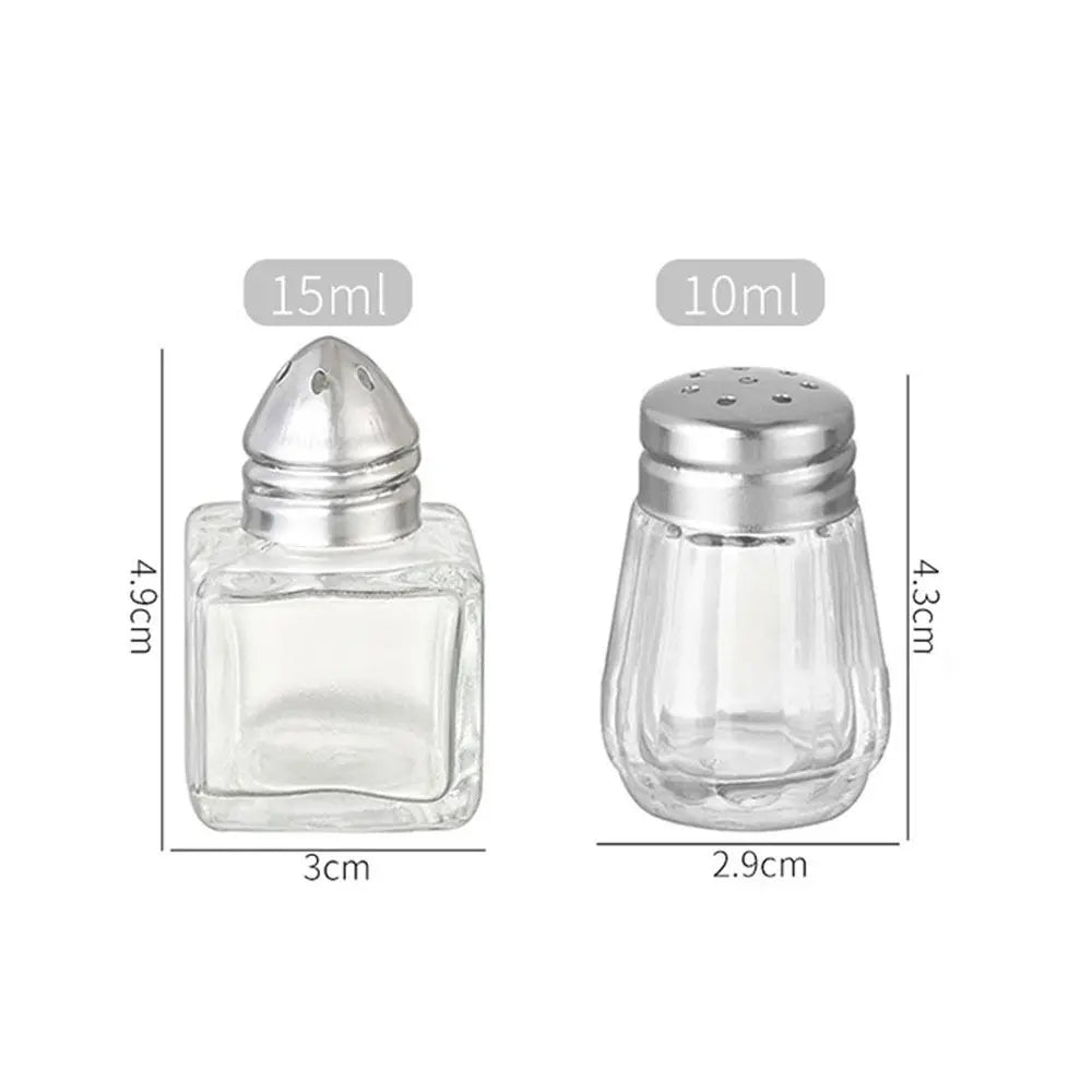10/15ml Mini Seasoning Bottle Transparent Glass Spice Jars