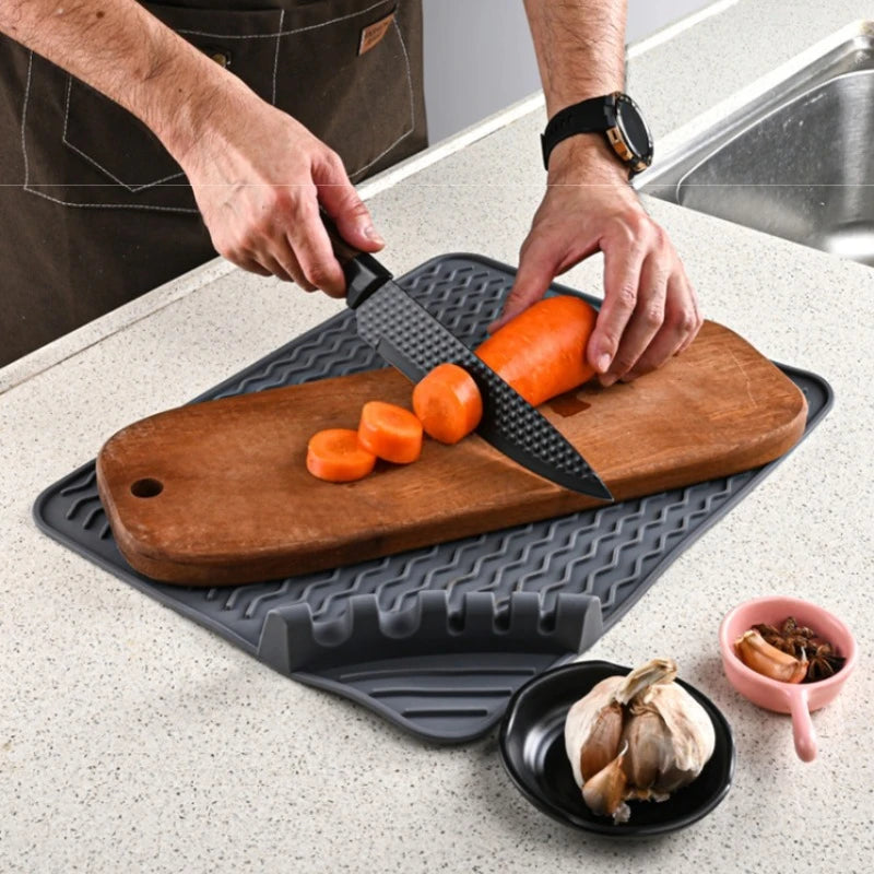 Silicone Dish Drying Mat Counter Top Mat Dish