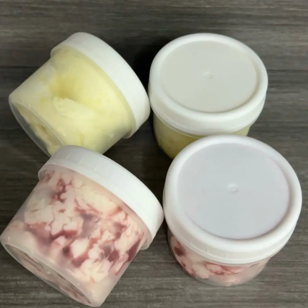 10pcs Transparent Yogurt Pudding Jars Sealed Round Food