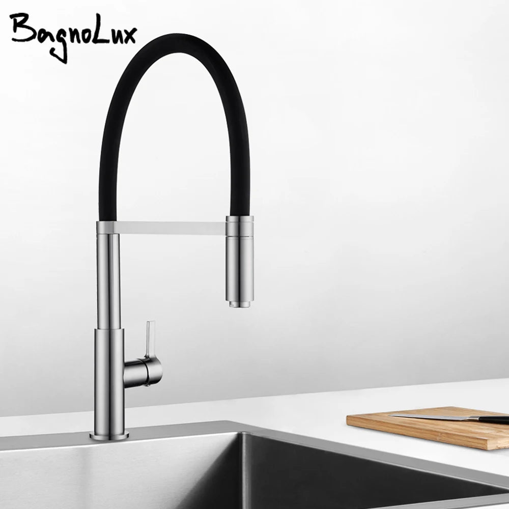 Faucet Pull Down Mixer Sink Tap Deck Mount