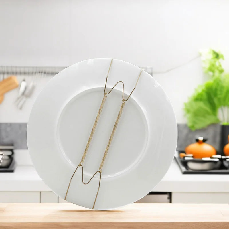 4/5/6/7/8/10/12/14/16 Inch Plate Dish Hangers Holder W-Shaped