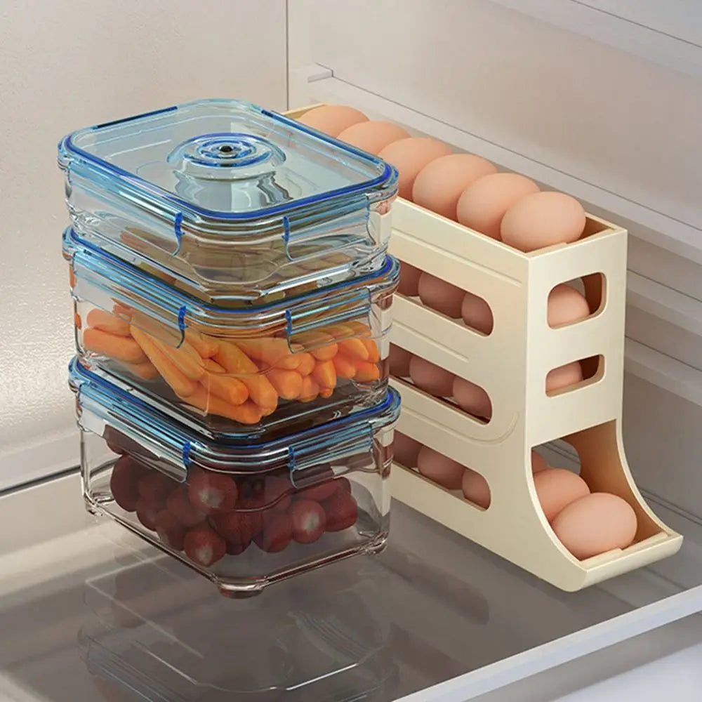 Practical Refrigerator Egg Storage Box 30 Grids Plastic