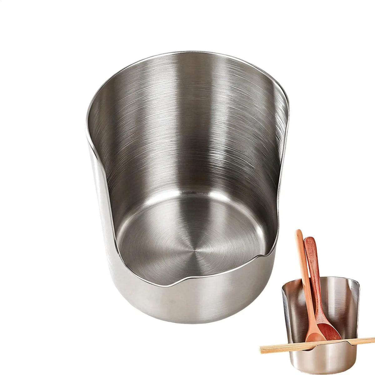 Spoon Rest Stainless Steel Upright Storage Organizer Spoon