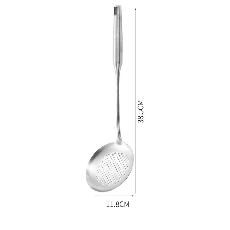 Lmetjma 304 Stainless Steel Utensils All Metal Long