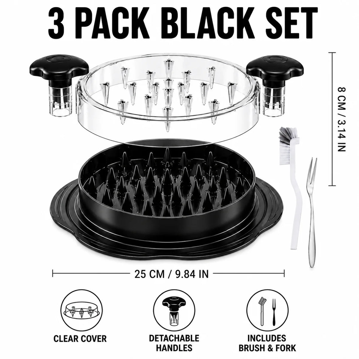 Pack Upgraded Chicken Shredder Meat Claws Alternative Non
