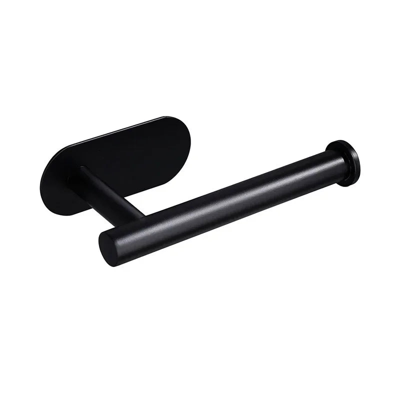 1pc Stainless Steel Paper Towel Holder No Punch