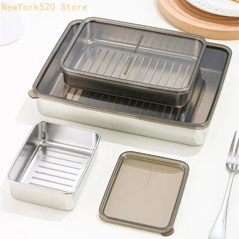 Stackable Meal Prep Boxes Stainless Steel Container Sealing