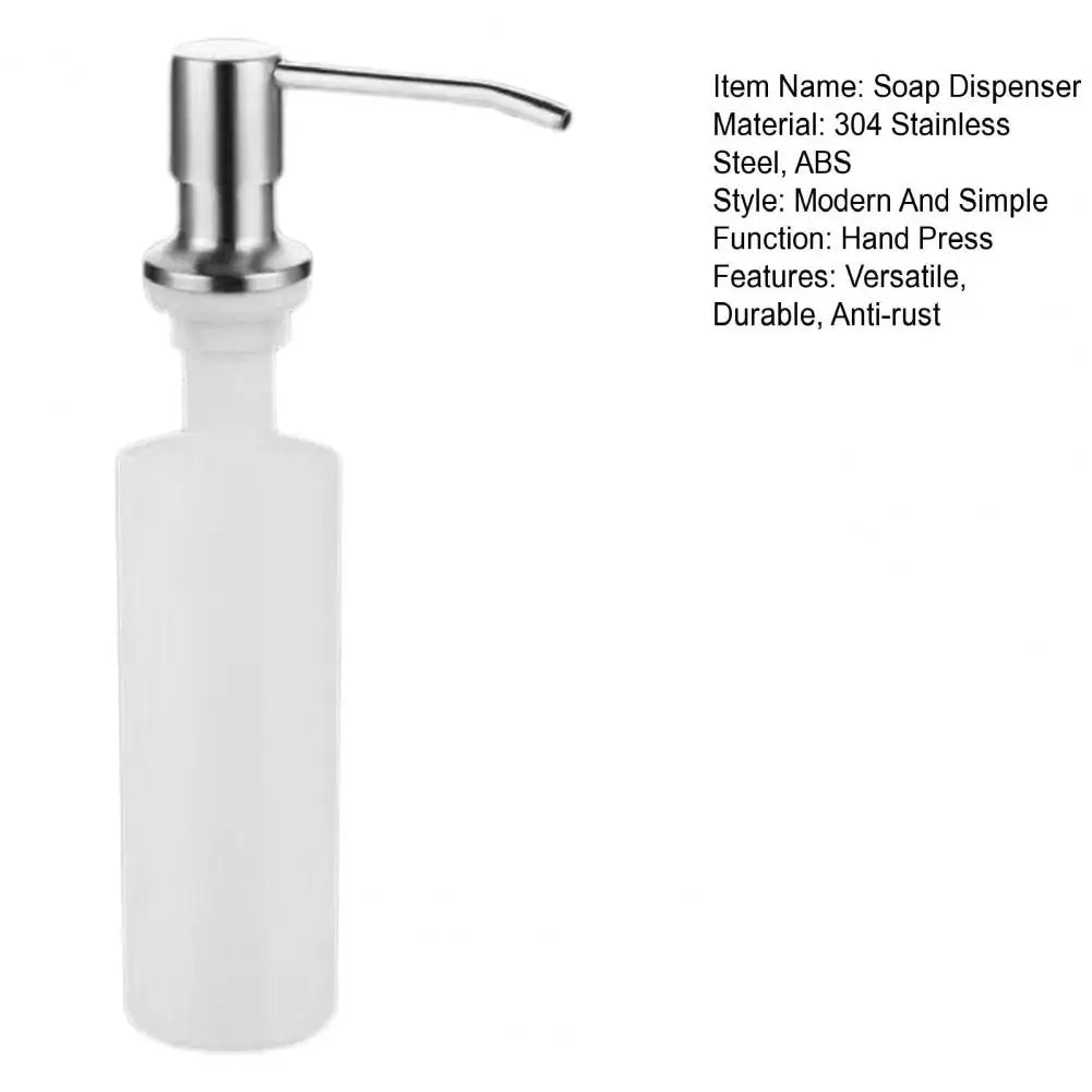 350/500ml Stainless Steel Soap Dispenser Versatile Anti-Rust