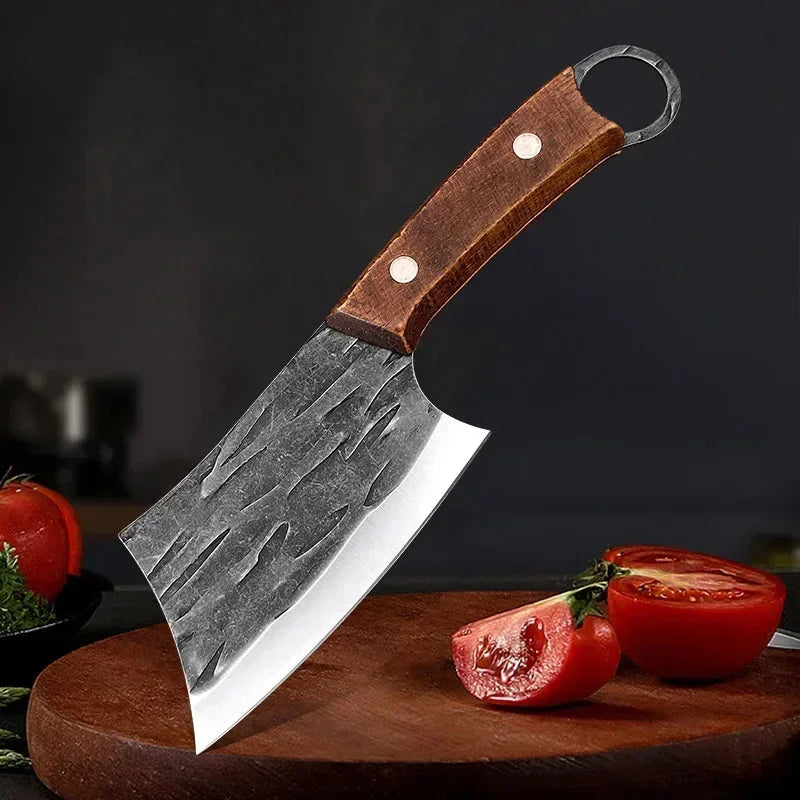 Handmade Forged Chinese Cleaver Knife Ultra Sharp Slicing