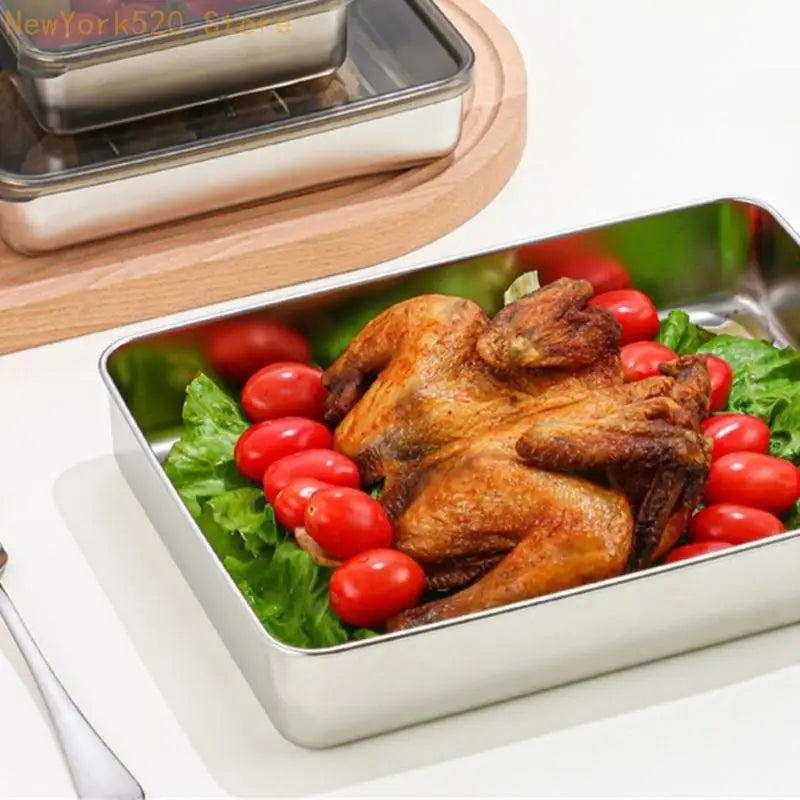 Stackable Meal Prep Boxes Stainless Steel Container Sealing